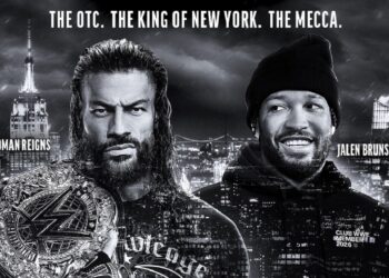Roman Reigns and Jalen Brunson