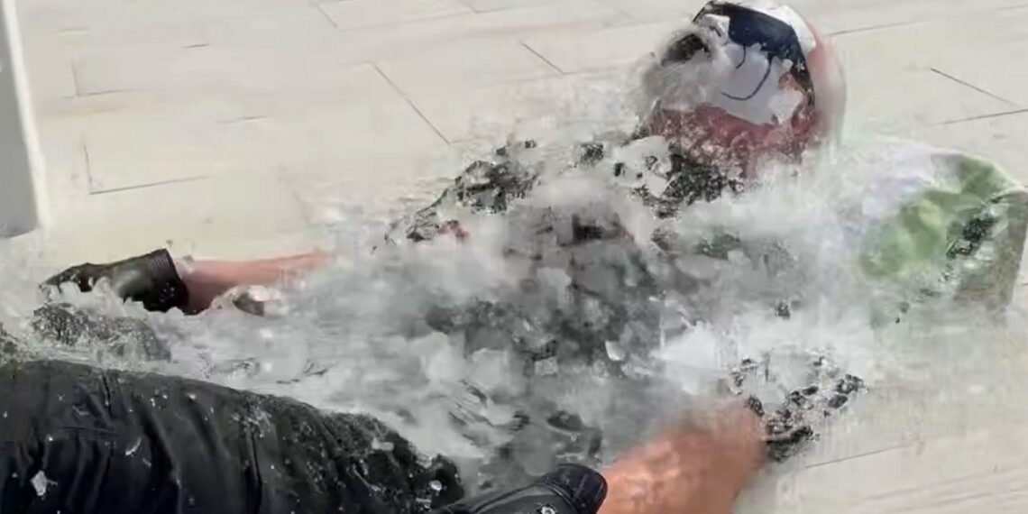 Sting takes part in ALS Ice Bucket Challenge to support Rebel | Image Source @Sting on X