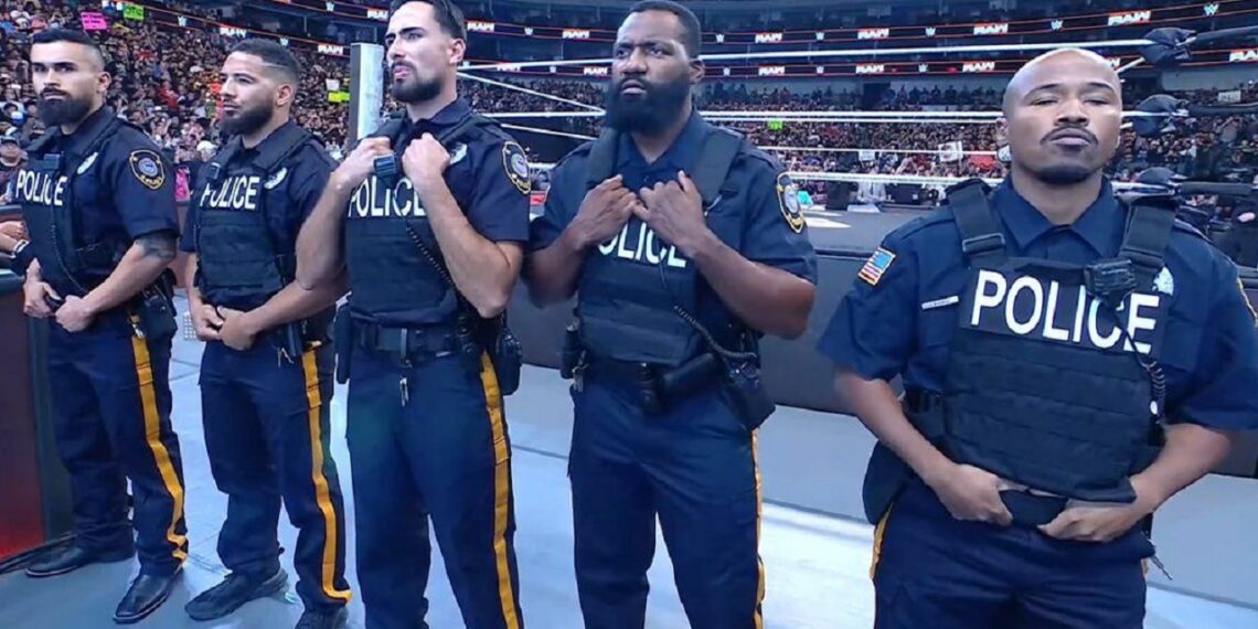 WWE Raw police officers | Image Source: WWE