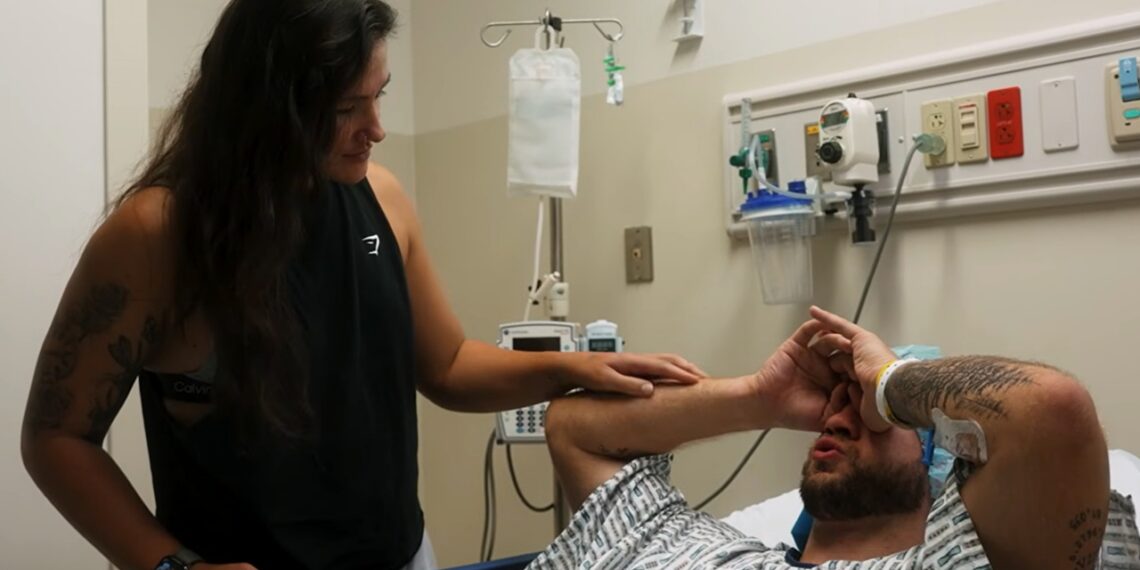 Alex Windsor and Will Ospreay in the hospital | Image Source: All Elite Wrestling (AEW)