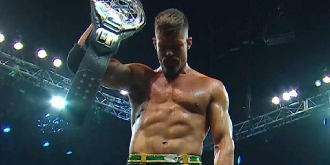 Grayson Waller captures NXT World Title at NXT Heatwave | Image Source: WWE