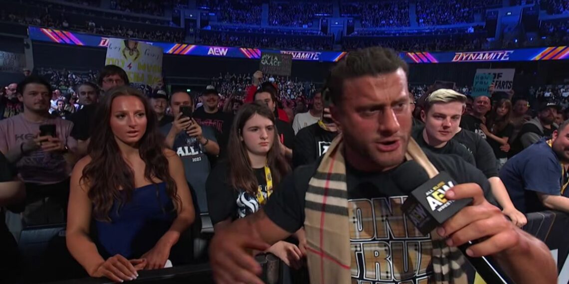 MJF and Maddy Morgan on 8/26 AEW Dynamite in Glasgow, Scotland | Image Source: All Elite Wrestling