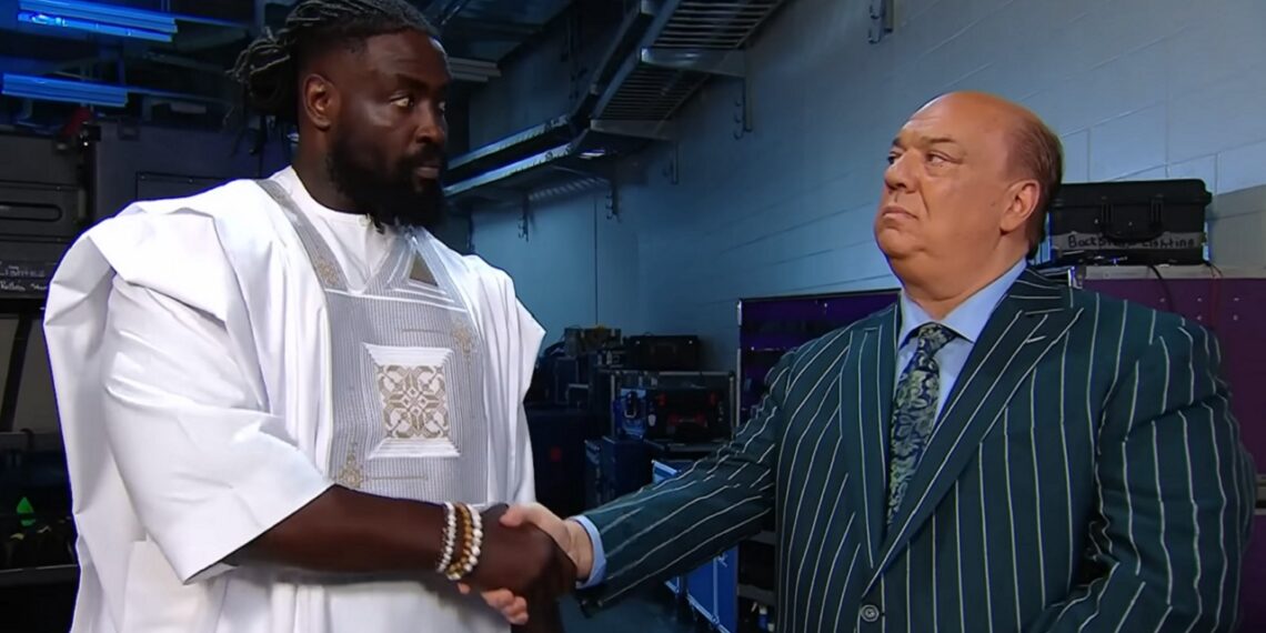 Oba Femi and Paul Heyman | Image Source: WWE