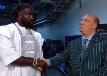 Oba Femi and Paul Heyman | Image Source: WWE