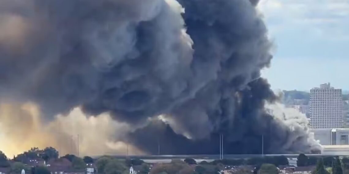 Massive Fire Near Wembley Stadium (August 28, 2026) | Image Source: Standard.co.uk