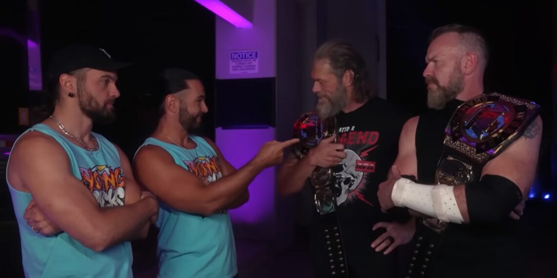 The Young Bucks and Cope & Cage | Image Source: AEW