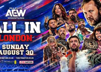 AEW brings All In back to London for its 2026 international showcase, headlined by Kenny Omega defending against Will Ospreay. | Source: AEW