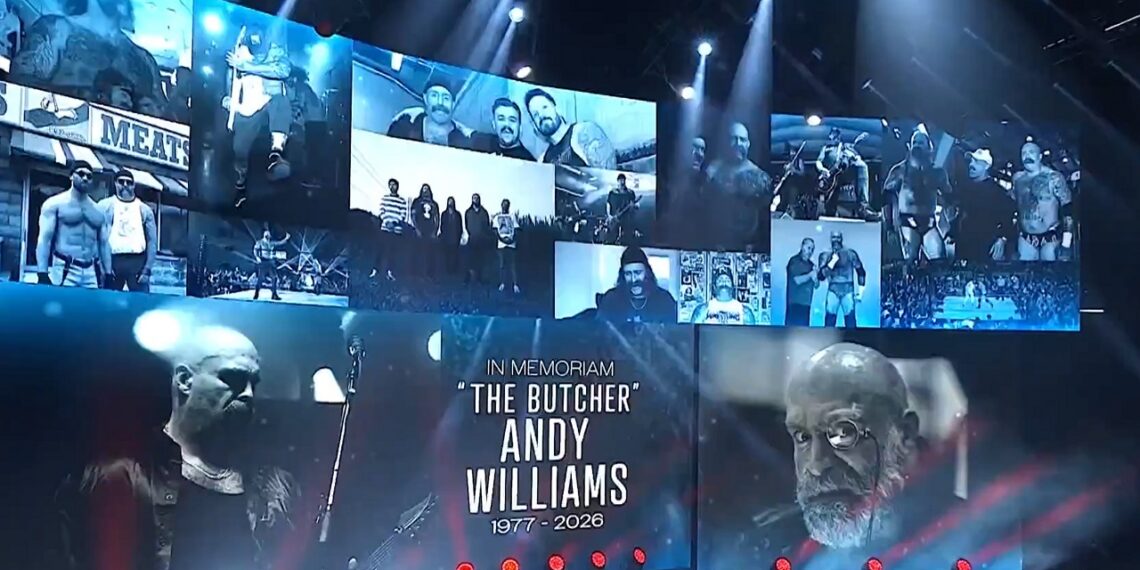 AEW Dynamite tribute to "The Butcher" Andy Williams | Image Source: All Elite Wrestling (AEW)