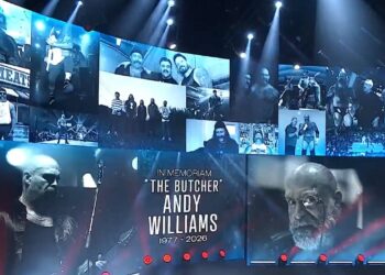 AEW Dynamite tribute to "The Butcher" Andy Williams | Image Source: All Elite Wrestling (AEW)