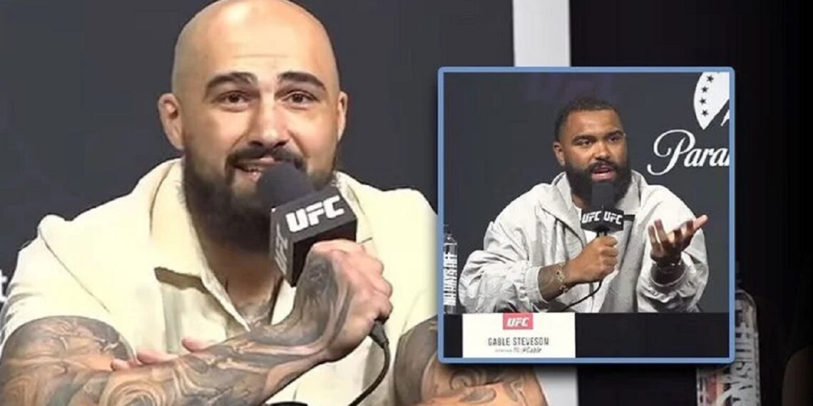 Gable Steveson at UFC 331 Press Conference | Image Source: Galveston County Daily News