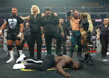 Bronson Reed and The Vision dominate Oba Femi | Image Source: WWE