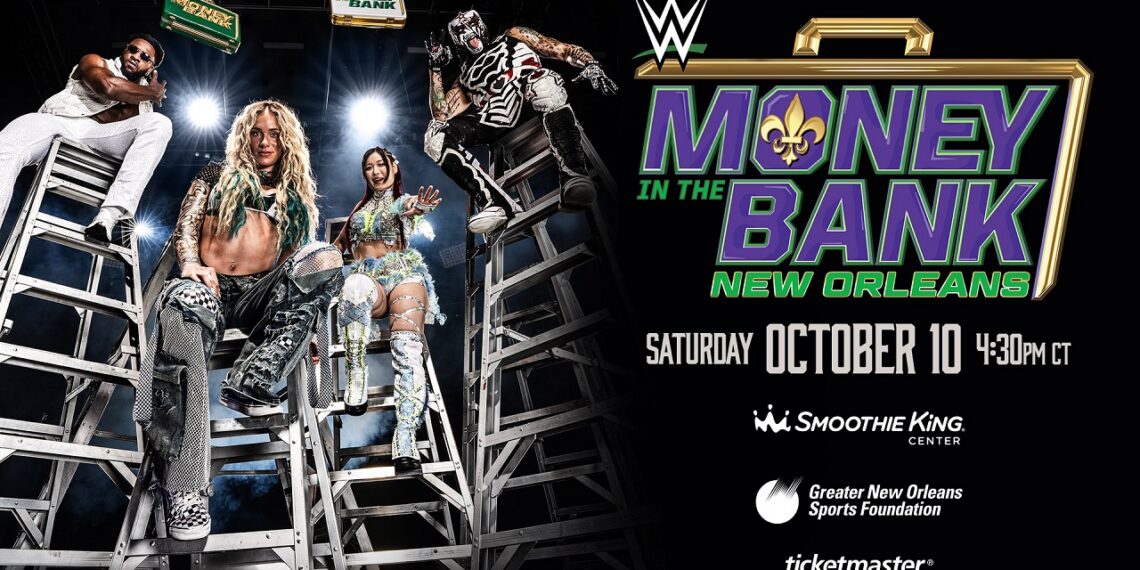 WWE Money In The Bank 2026 on October 10 in New Orleans, LA. | Image Source: WWE