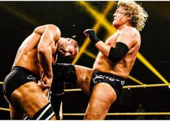 William Regal competing in a wrestling ring