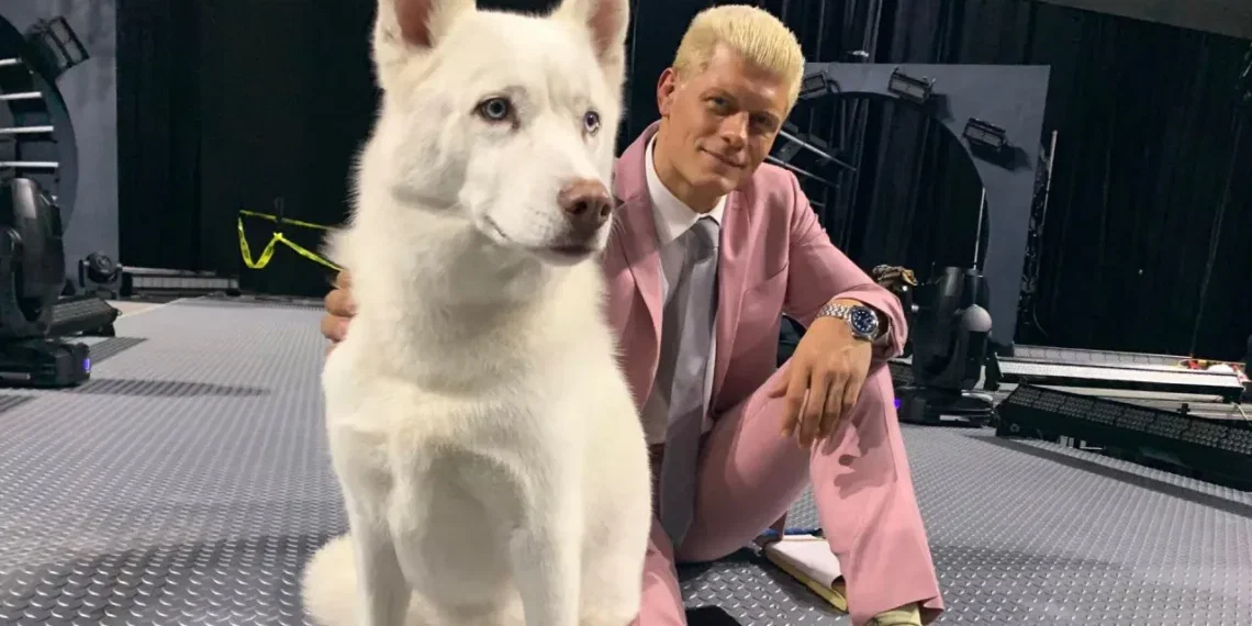 Cody Rhodes and his dog Pharaoh | Image Source: WWE