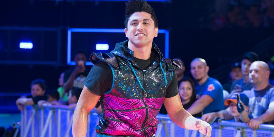 TJP during a wrestling entrance