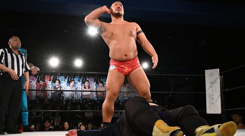 Gota Ihashi in a DDT match at Shinjuku FACE