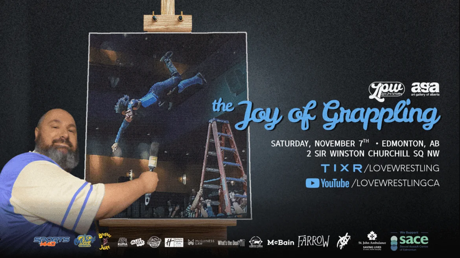 LPW x Art Gallery of Alberta Joy of Grappling event graphic