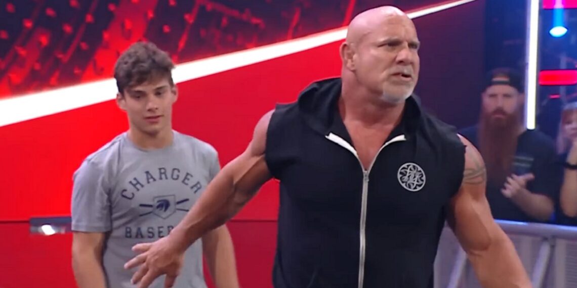 Gage and Bill Goldberg | Image Source: WWE
